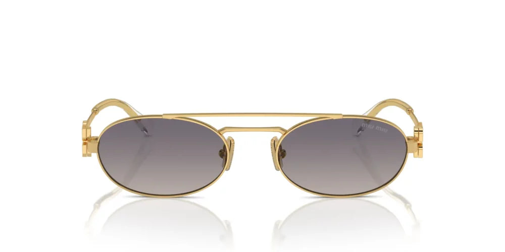 Miu Miu SMU 54Z — Occhiale da Sole colore 5AK-30C oro calibro 53 - Occhiali da Sole da Donna