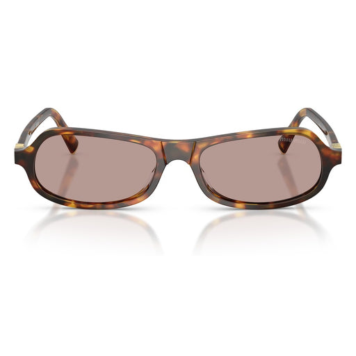 Miu Miu SMU B10-U — Occhiale da Sole nero/tartaruga calibro 55 - Occhiali da Sole da Donna